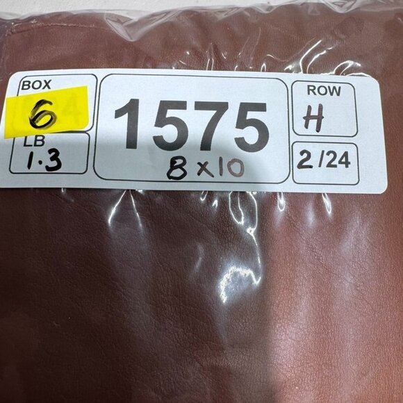 Vintage Brown Leather High-Waisted Pleated Straight-Leg Pants Womens Size 10 - Picture 14 of 14